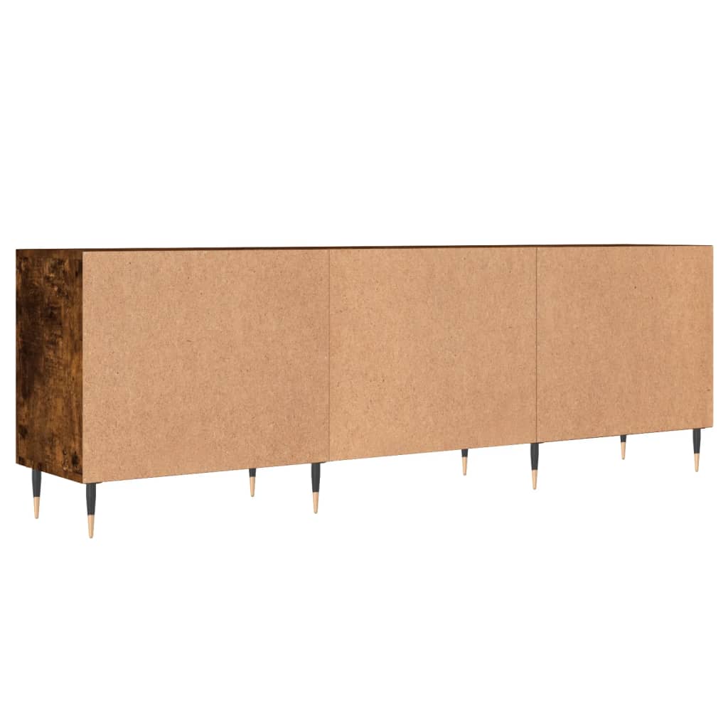 füstös tölgy színű szerelt fa TV-szekrény 150 x 30 x 44,5 cm