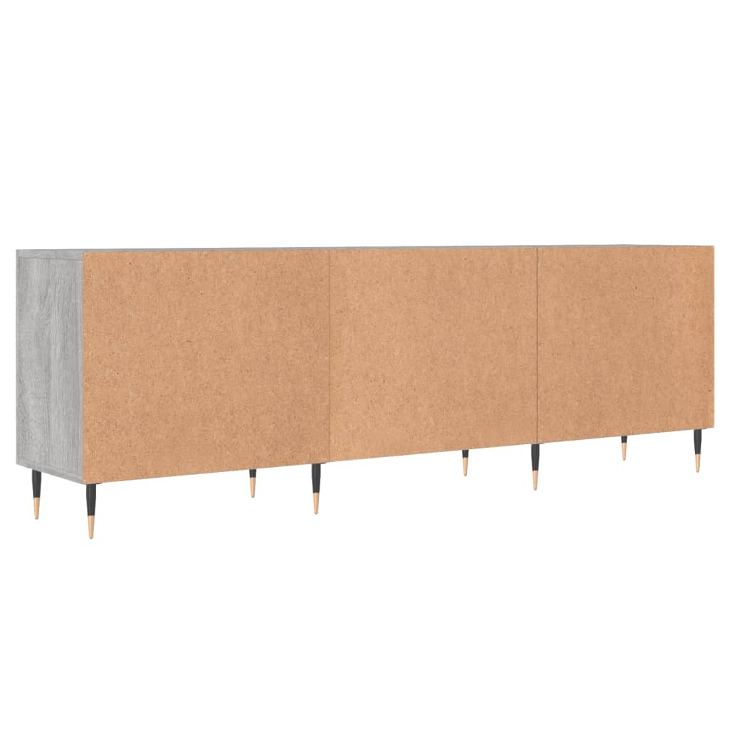 szürke sonoma színű szerelt fa TV-szekrény 150x30x50 cm