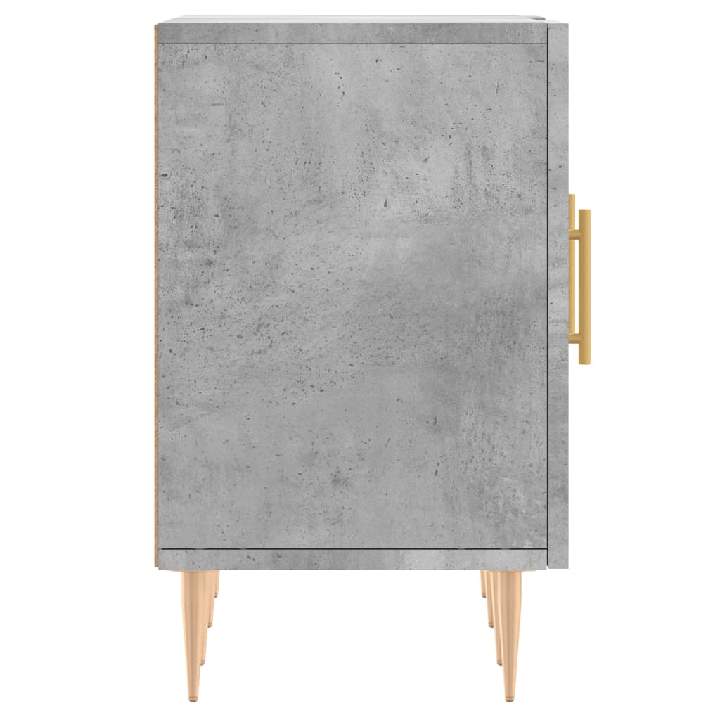 betonszürke szerelt fa TV-szekrény 150 x 30 x 50 cm