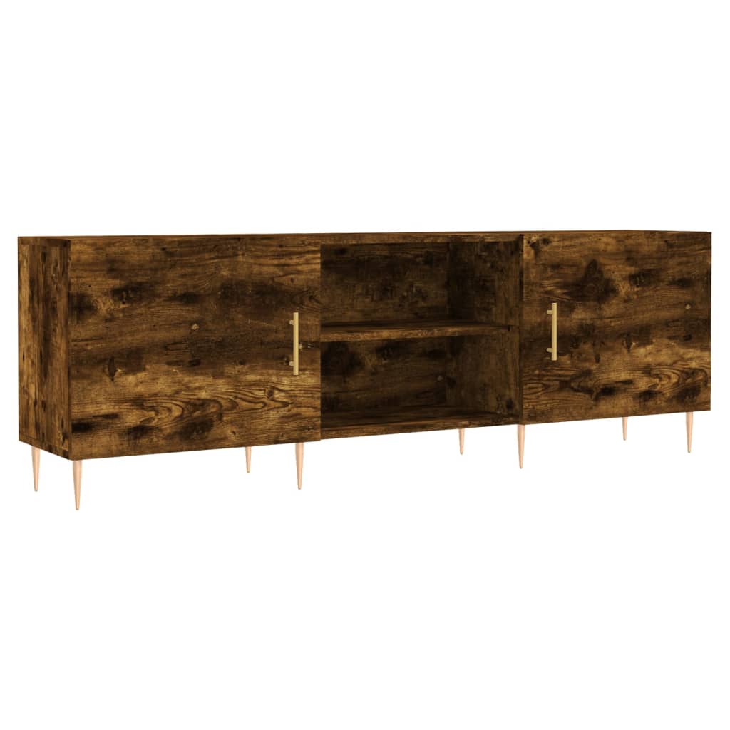 füstös tölgy színű szerelt fa TV-szekrény 150 x 30 x 44,5 cm