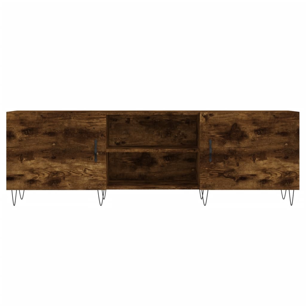 füstös tölgy színű szerelt fa TV-szekrény 150 x 30 x 44,5 cm