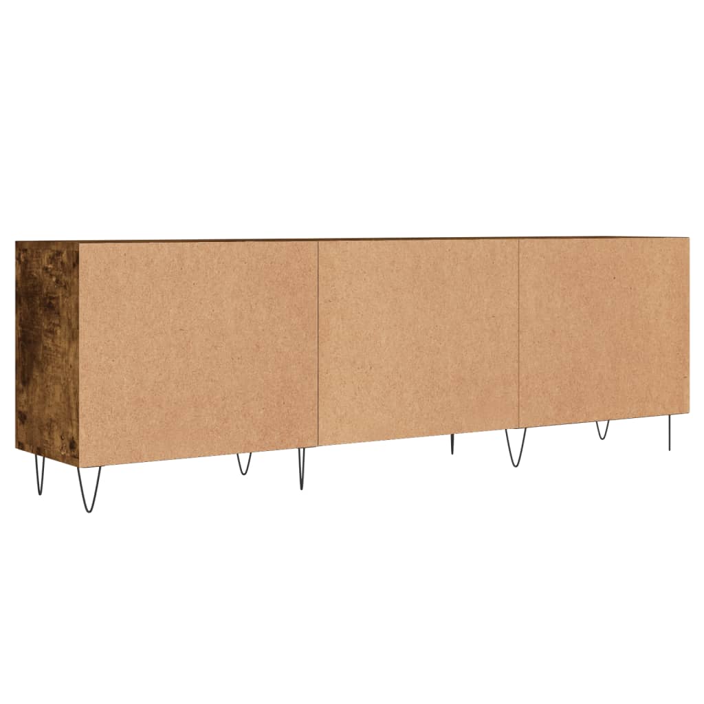 füstös tölgy színű szerelt fa TV-szekrény 150 x 30 x 44,5 cm