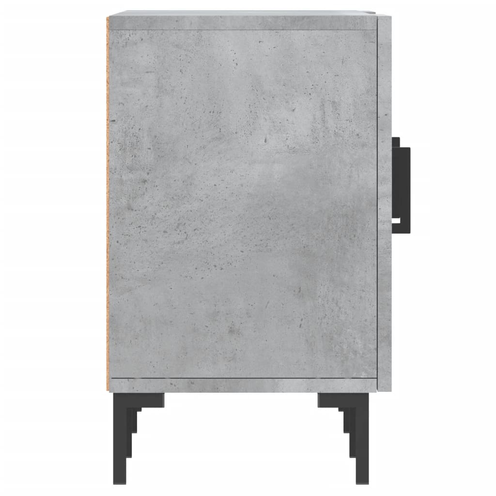 betonszürke szerelt fa TV-szekrény 150 x 30 x 50 cm