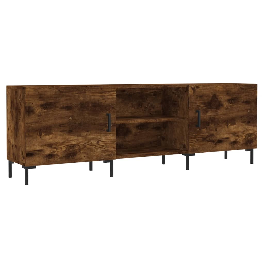 füstös tölgy színű szerelt fa TV-szekrény 150 x 30 x 44,5 cm