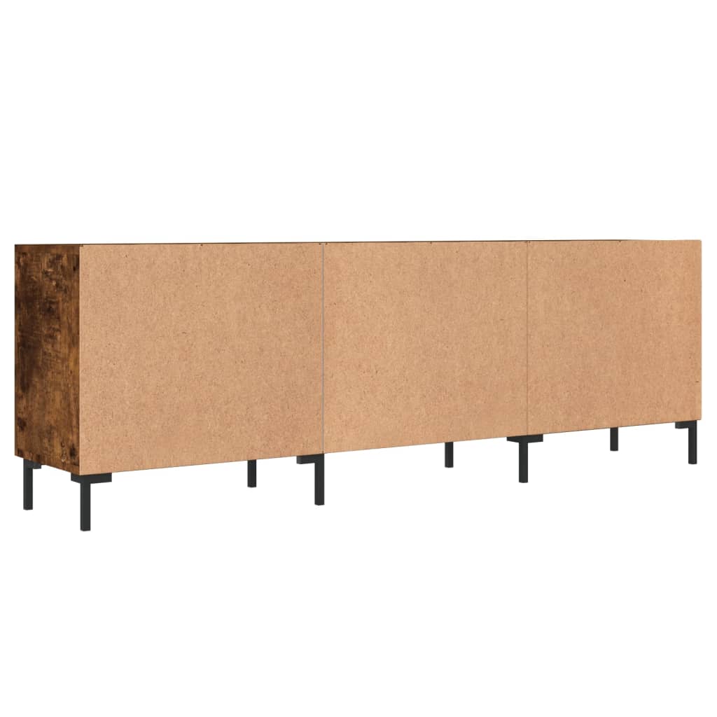 füstös tölgy színű szerelt fa TV-szekrény 150 x 30 x 44,5 cm
