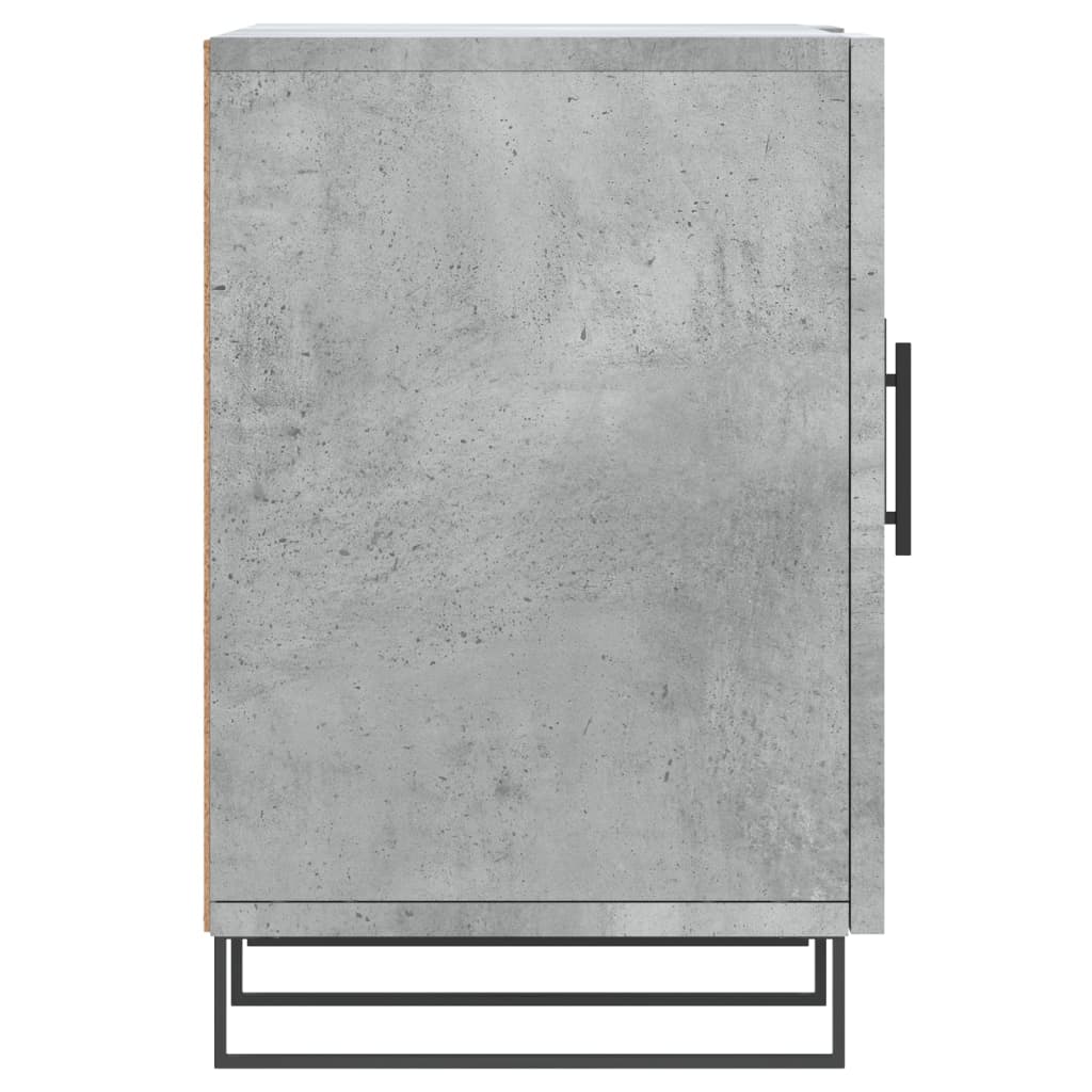 betonszürke szerelt fa TV-szekrény 150 x 30 x 50 cm