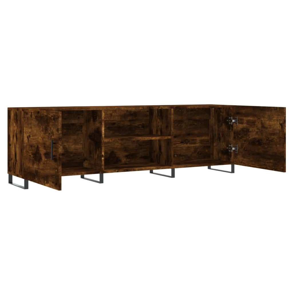 füstös tölgy színű szerelt fa TV-szekrény 150 x 30 x 44,5 cm