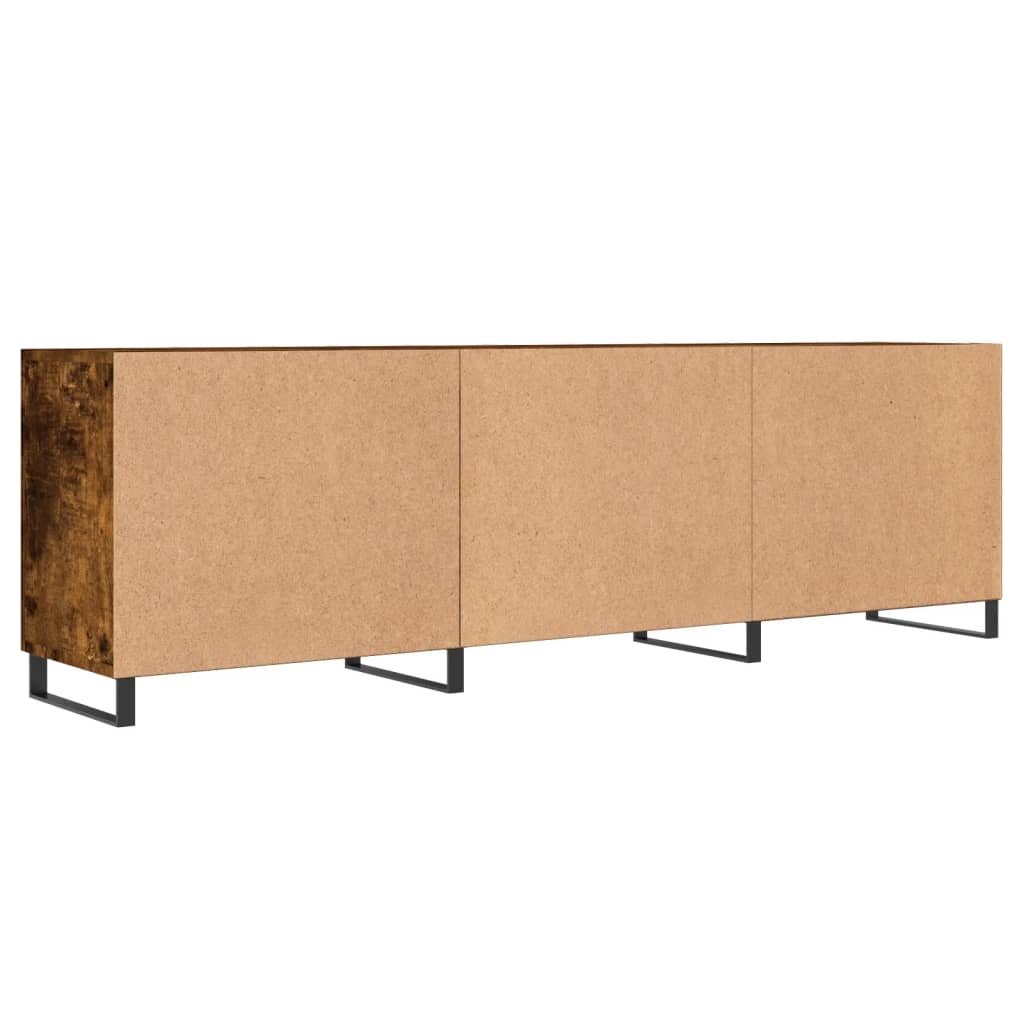 füstös tölgy színű szerelt fa TV-szekrény 150 x 30 x 44,5 cm