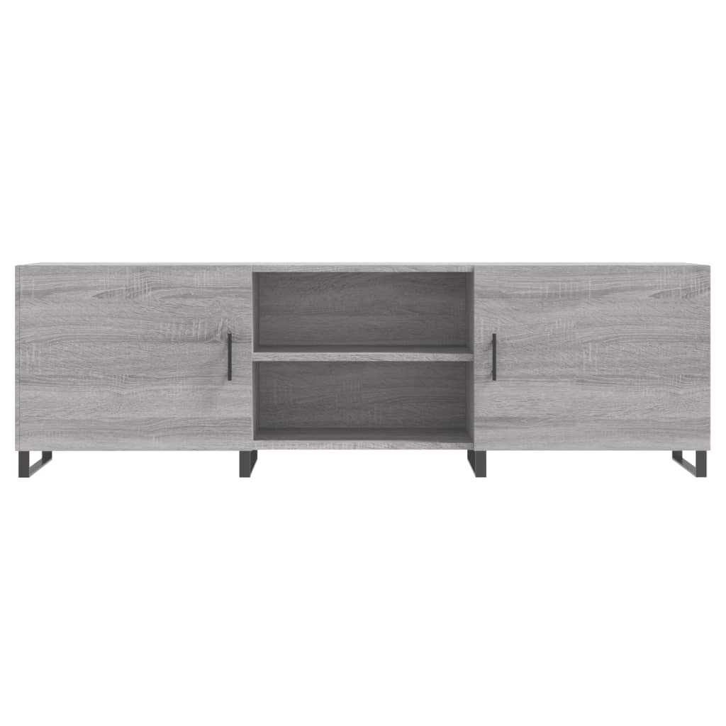 szürke sonoma színű szerelt fa TV-szekrény 150x30x50 cm