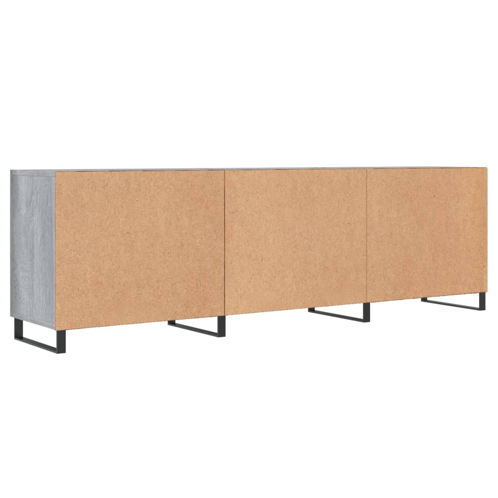 szürke sonoma színű szerelt fa TV-szekrény 150x30x50 cm