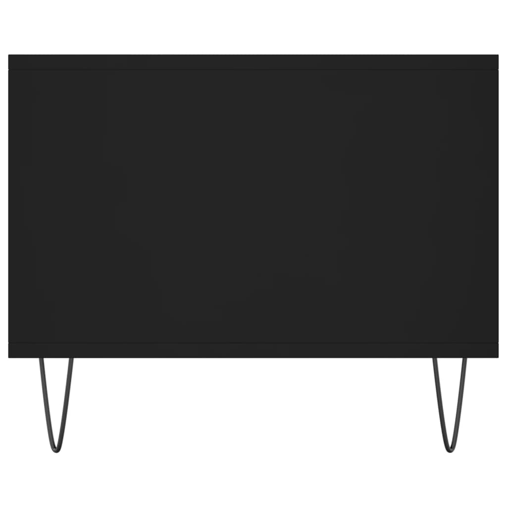 fekete szerelt fa dohányzóasztal 102 x 50 x 40 cm