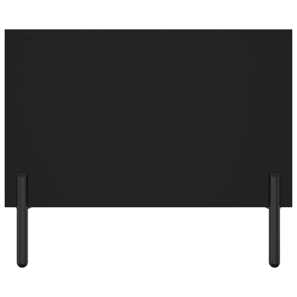 fekete szerelt fa dohányzóasztal 102 x 50 x 40 cm