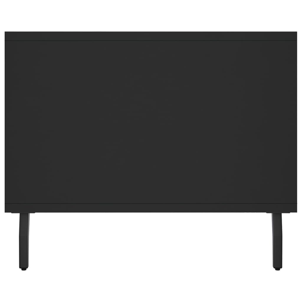 fekete szerelt fa dohányzóasztal 102 x 50 x 40 cm