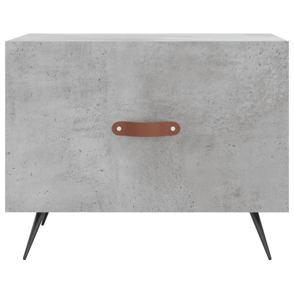 2 db betonszürke szerelt fa dohányzóasztal 50 x 50 x 40 cm
