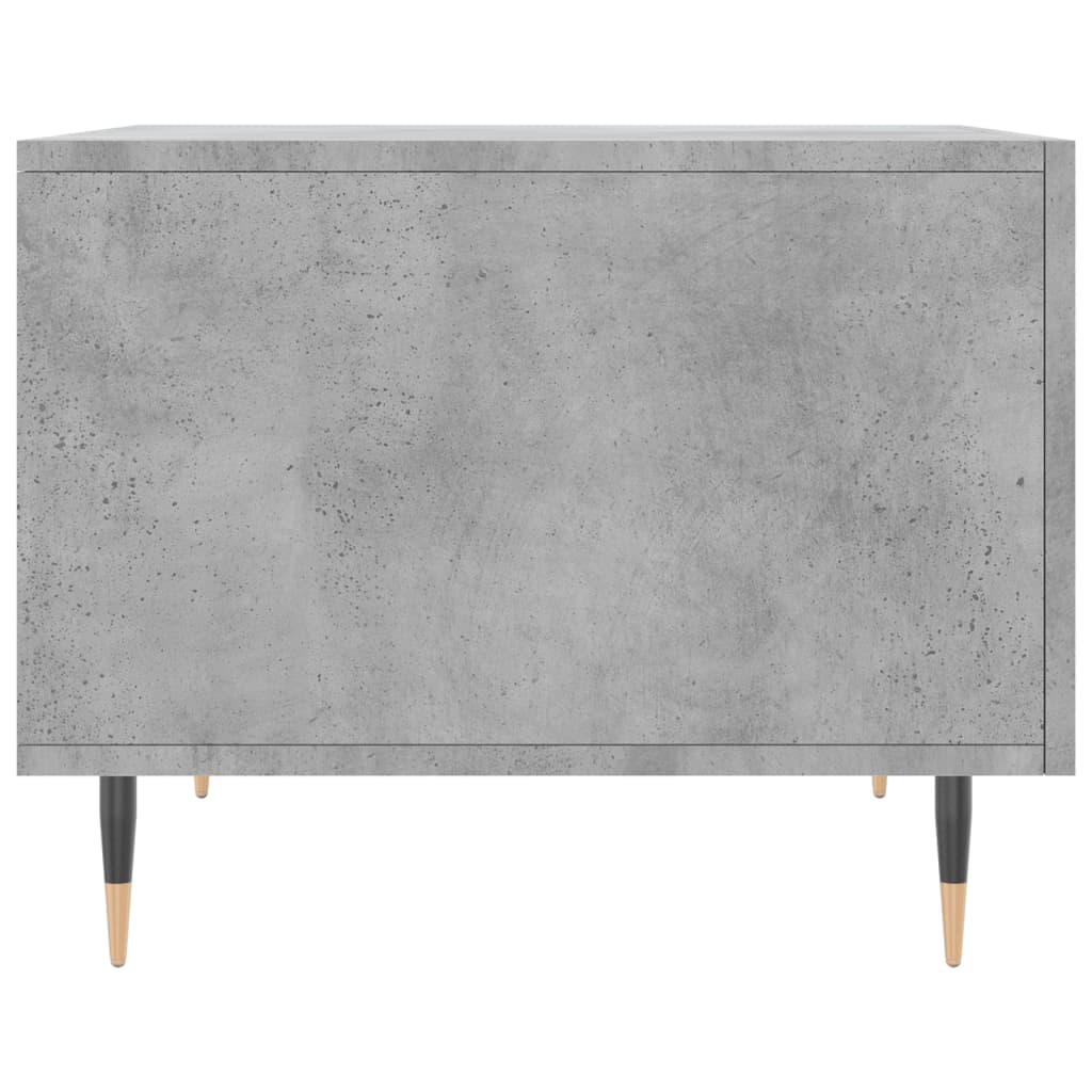 betonszürke szerelt fa dohányzóasztal 50 x 50 x 40 cm