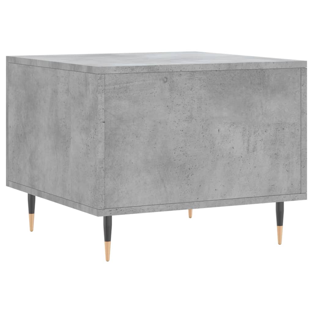 2 db betonszürke szerelt fa dohányzóasztal 50 x 50 x 40 cm