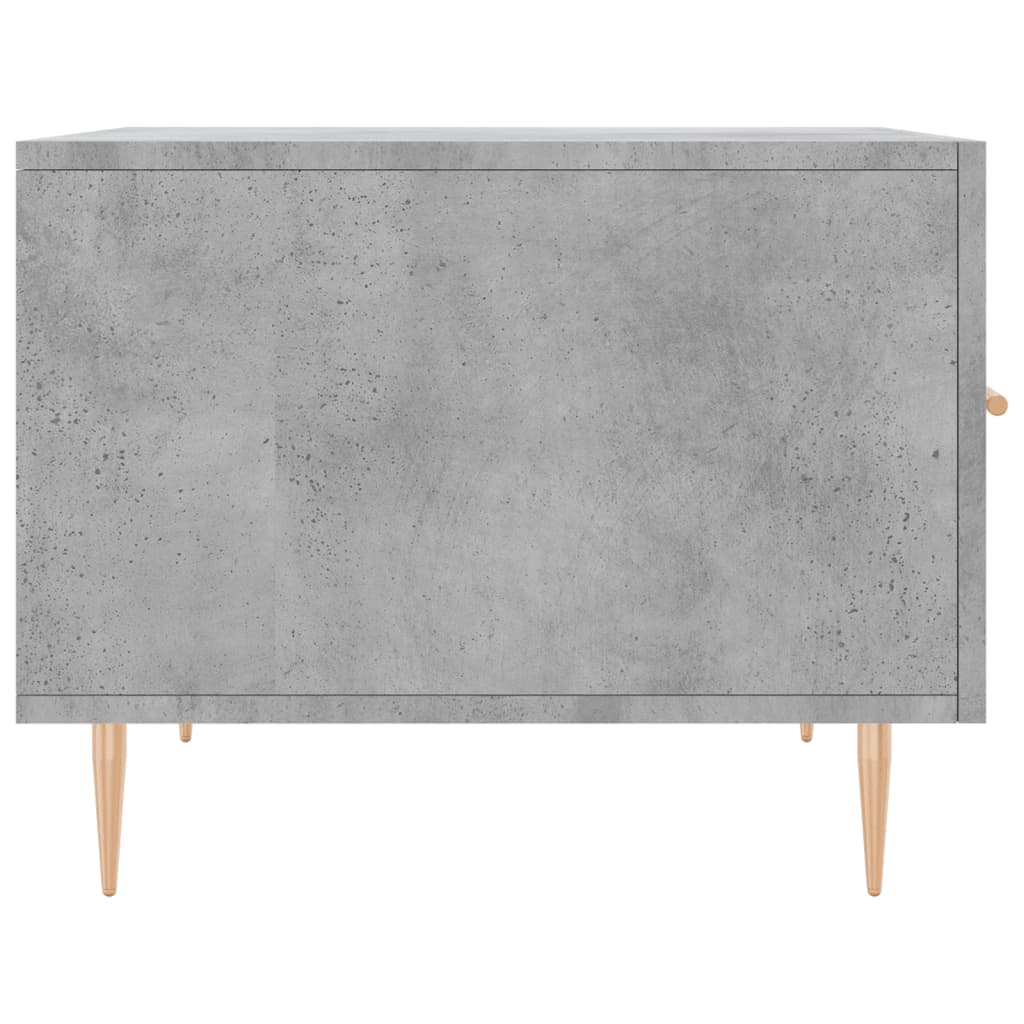 2 db betonszürke szerelt fa dohányzóasztal 50 x 50 x 40 cm