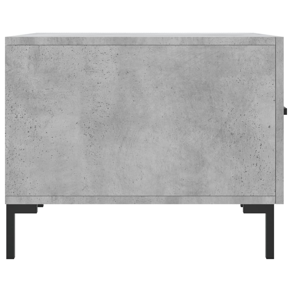 betonszürke szerelt fa dohányzóasztal 50 x 50 x 40 cm