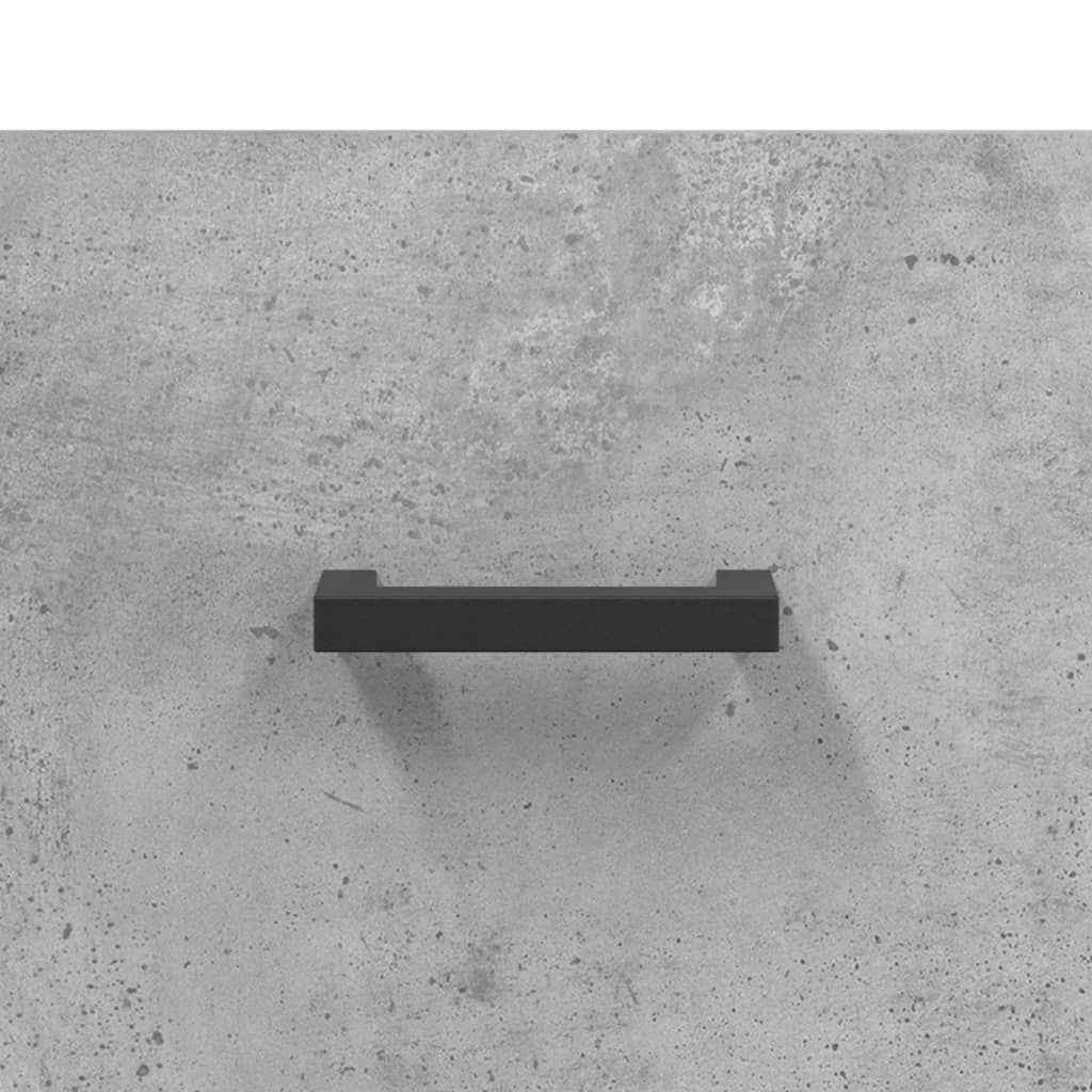 betonszürke szerelt fa dohányzóasztal 50 x 50 x 40 cm