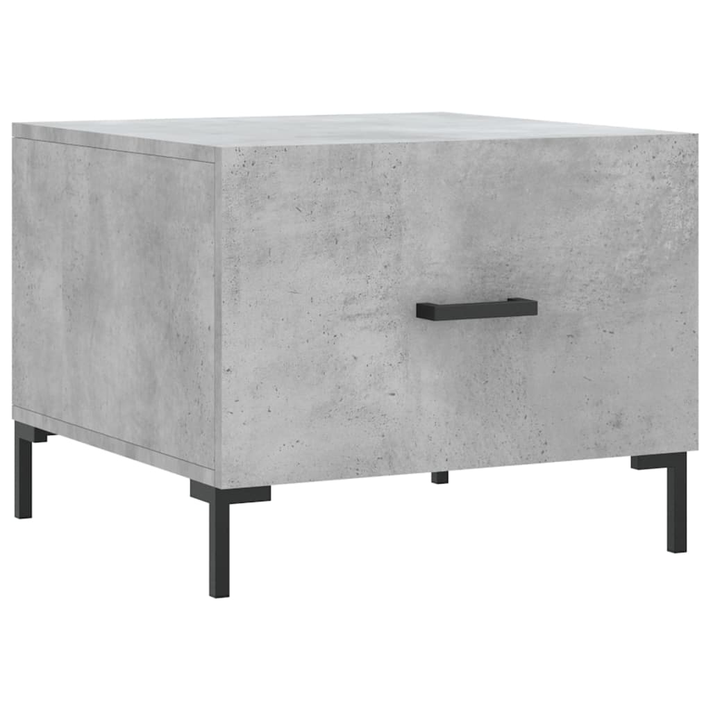 2 db betonszürke szerelt fa dohányzóasztal 50 x 50 x 40 cm