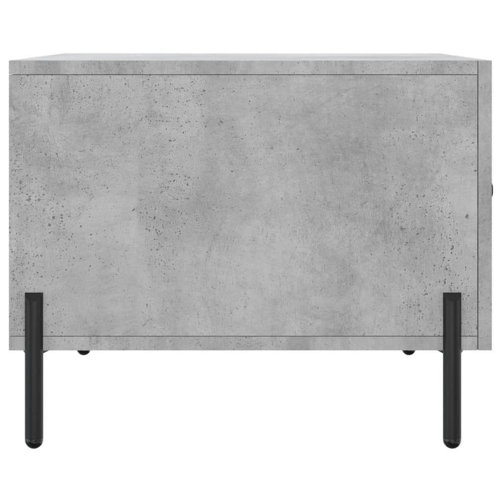 betonszürke szerelt fa dohányzóasztal 50 x 50 x 40 cm