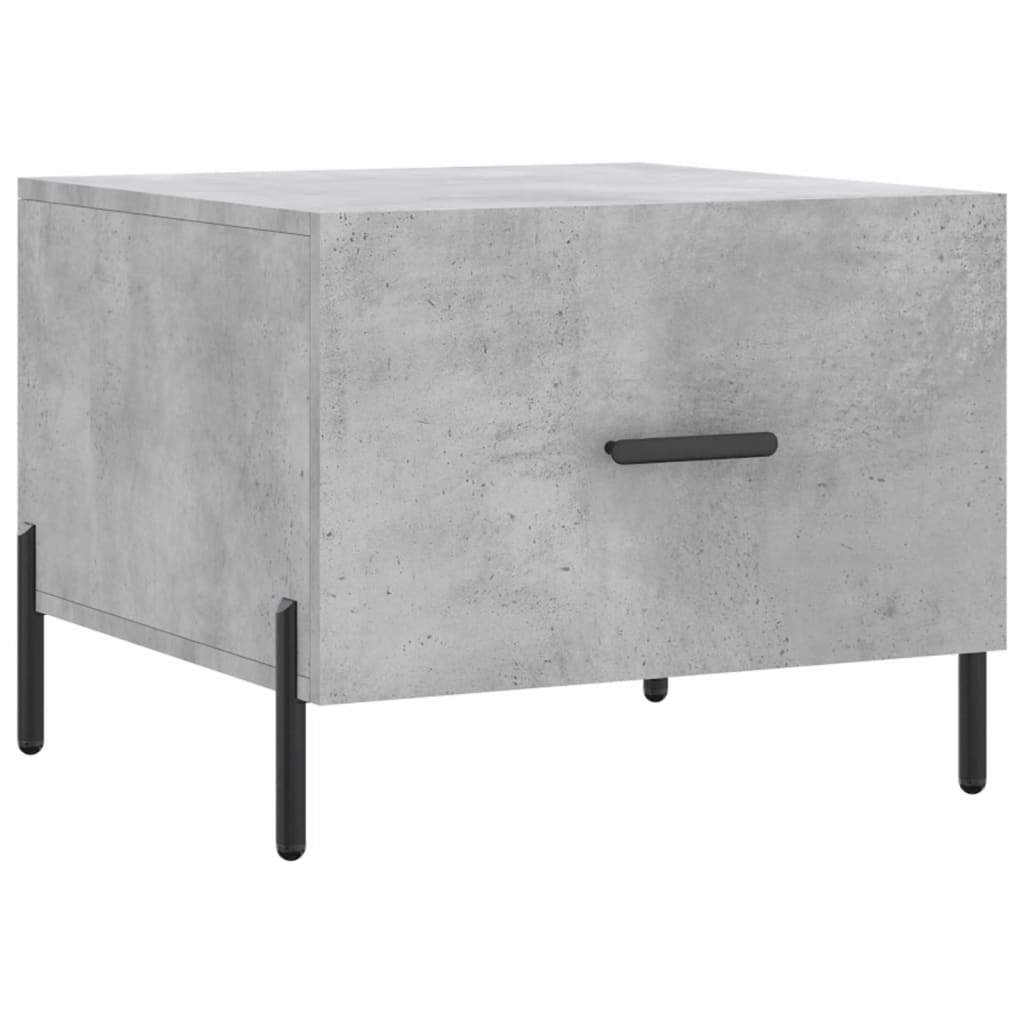 2 db betonszürke szerelt fa dohányzóasztal 50 x 50 x 40 cm