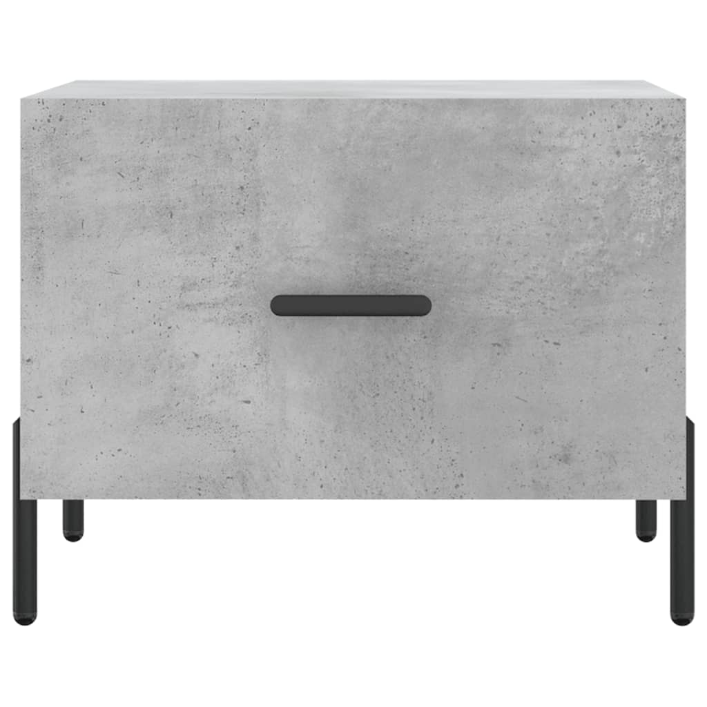 2 db betonszürke szerelt fa dohányzóasztal 50 x 50 x 40 cm