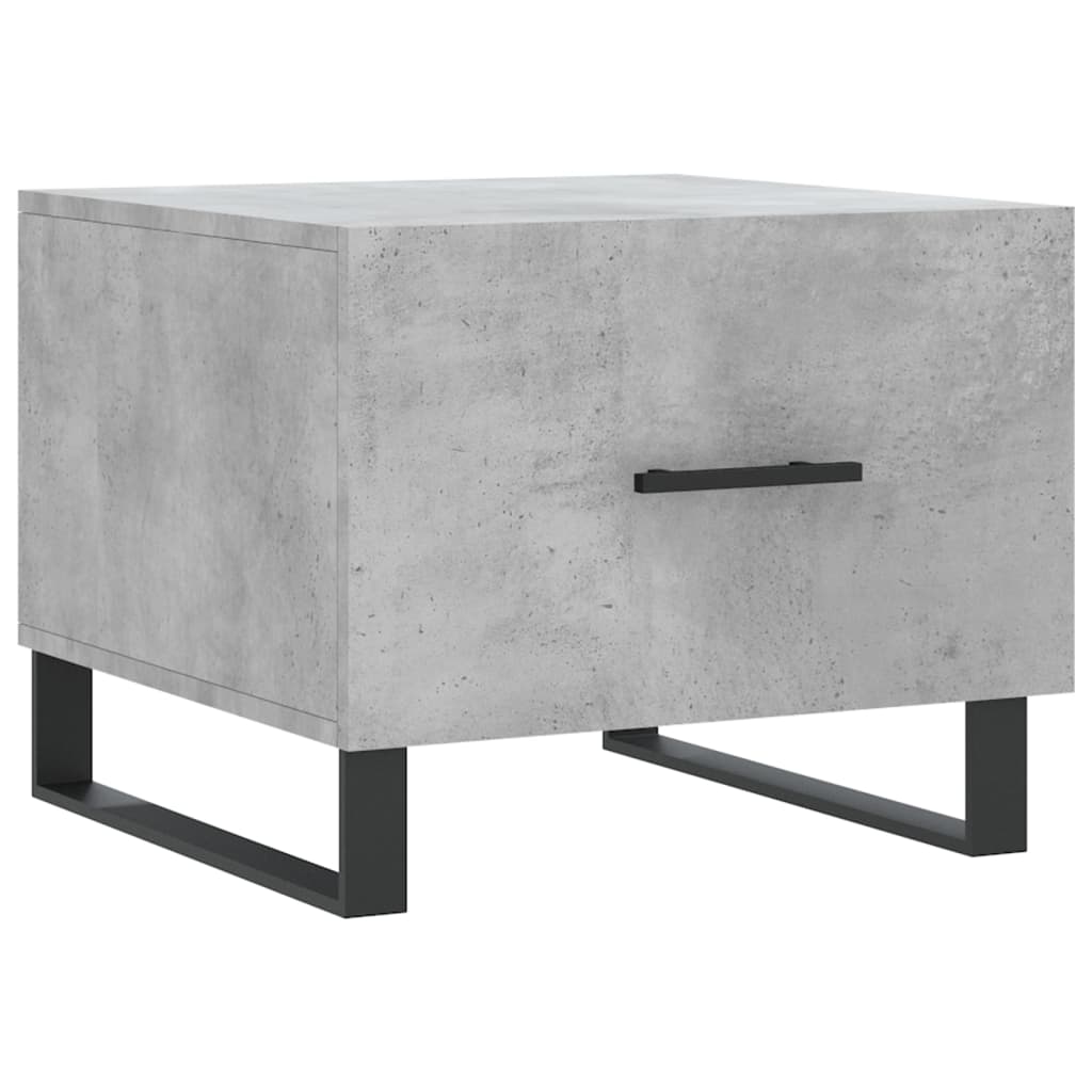 2 db betonszürke szerelt fa dohányzóasztal 50 x 50 x 40 cm