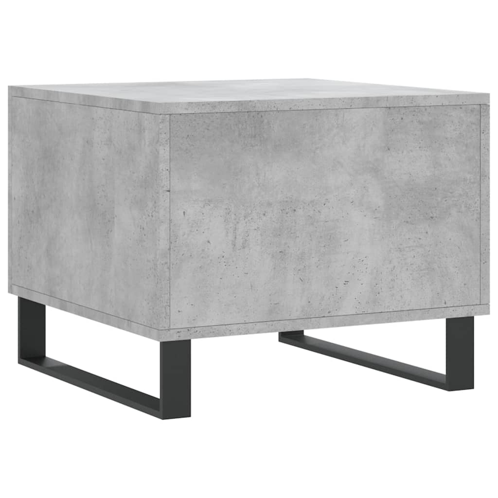 2 db betonszürke szerelt fa dohányzóasztal 50 x 50 x 40 cm