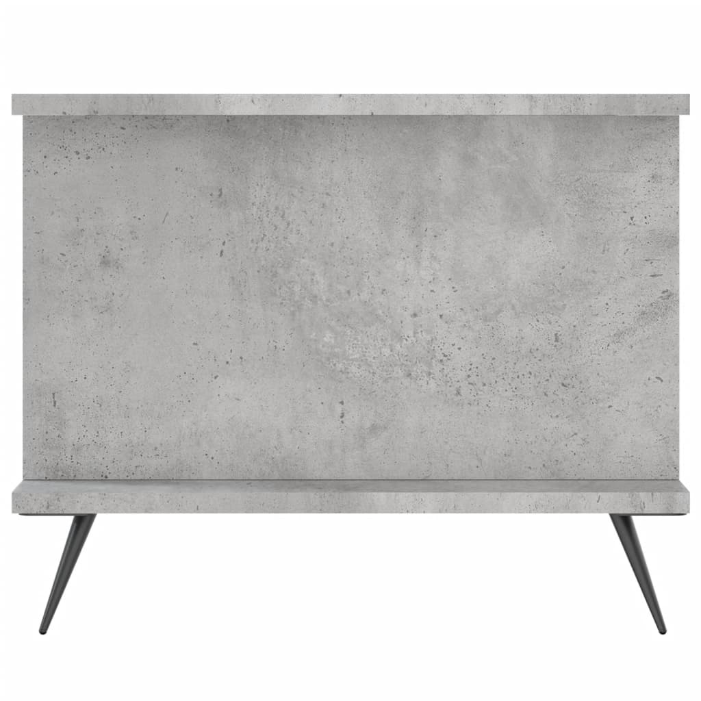betonszürke szerelt fa dohányzóasztal 90 x 50 x 40 cm