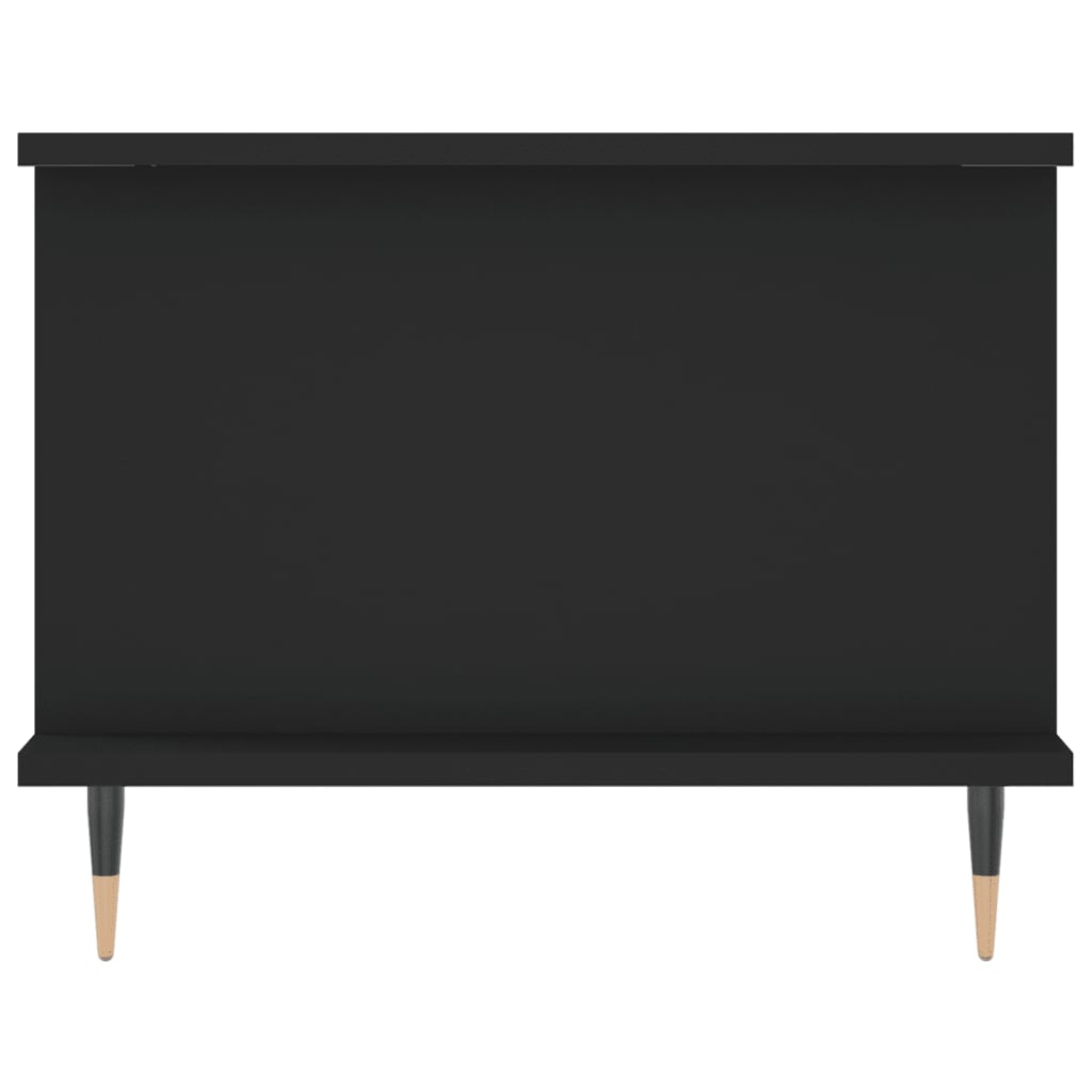 fekete szerelt fa dohányzóasztal 90 x 50 x 40 cm