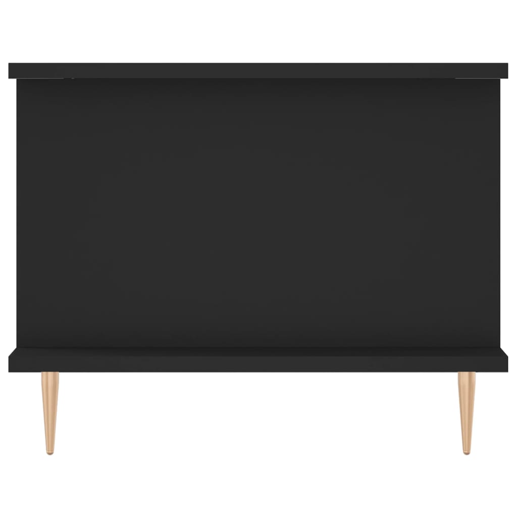 fekete szerelt fa dohányzóasztal 90 x 50 x 40 cm