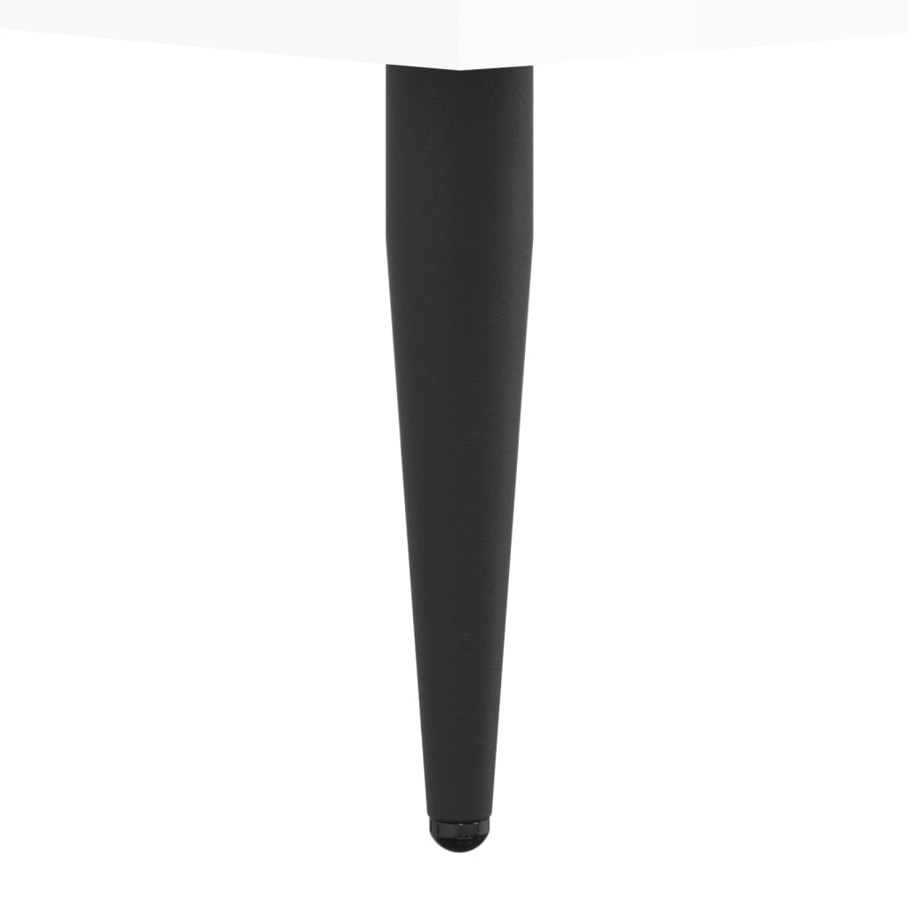 magasfényű fehér szerelt fa cipőszekrény 60 x 35 x 105 cm