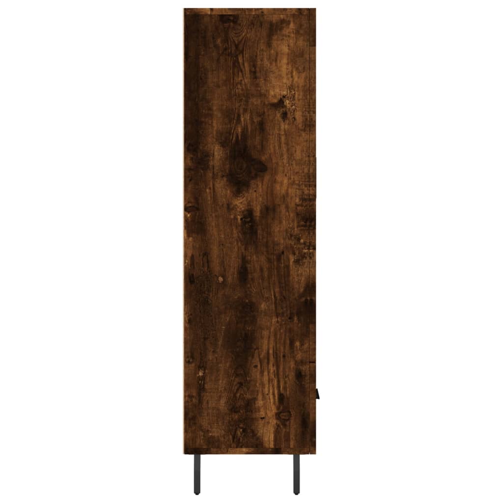 füstös tölgy színű szerelt fa magasszekrény 69,5 x 31 x 115 cm