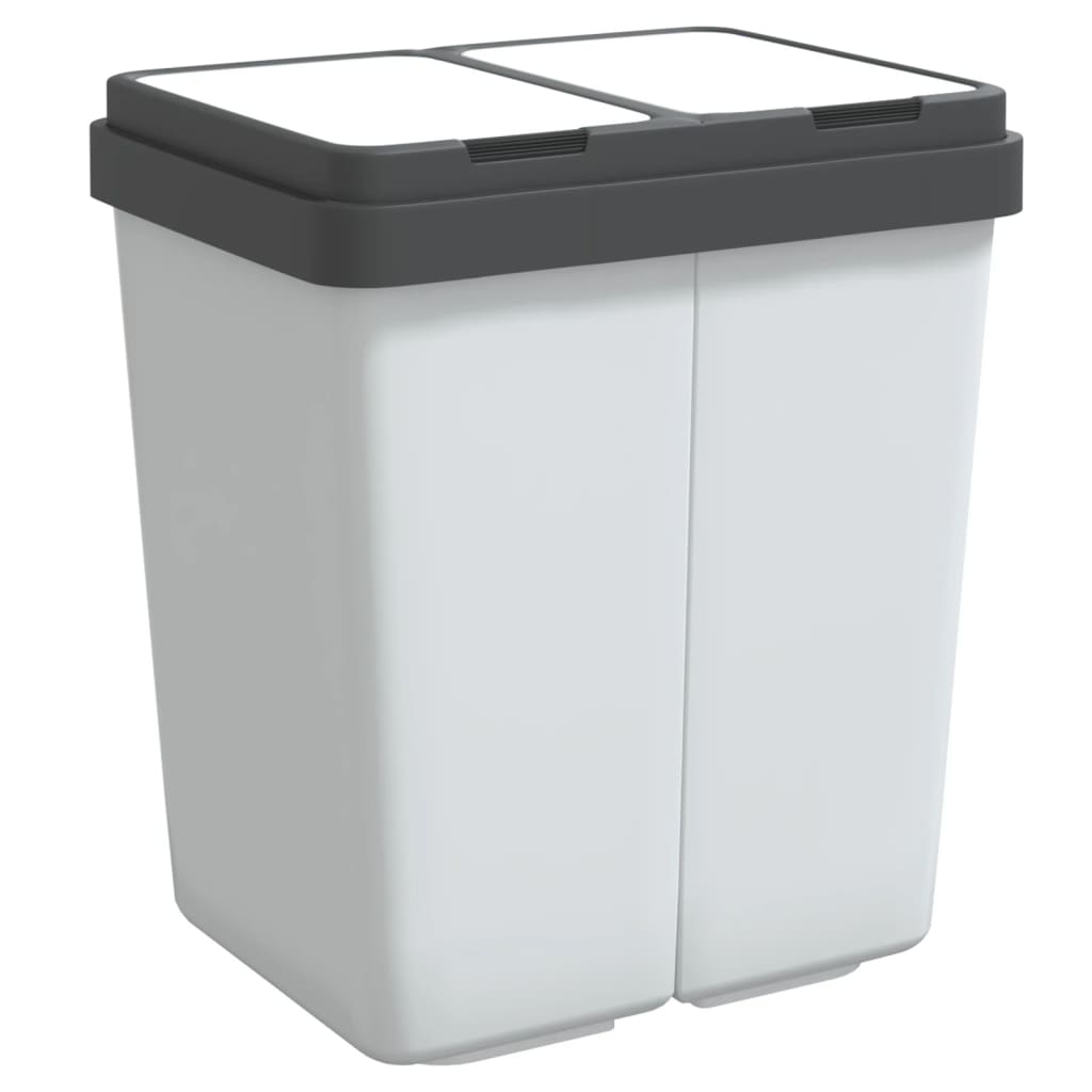 fehér dupla szemeteskuka 2x25 L
