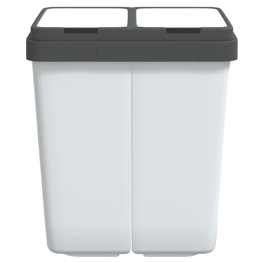 fehér dupla szemeteskuka 2x25 L