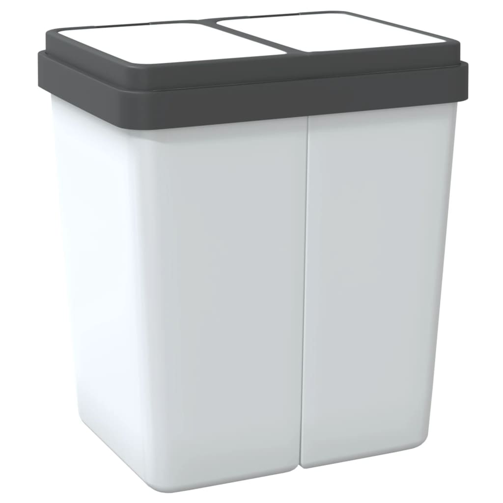 fehér dupla szemeteskuka 2x25 L