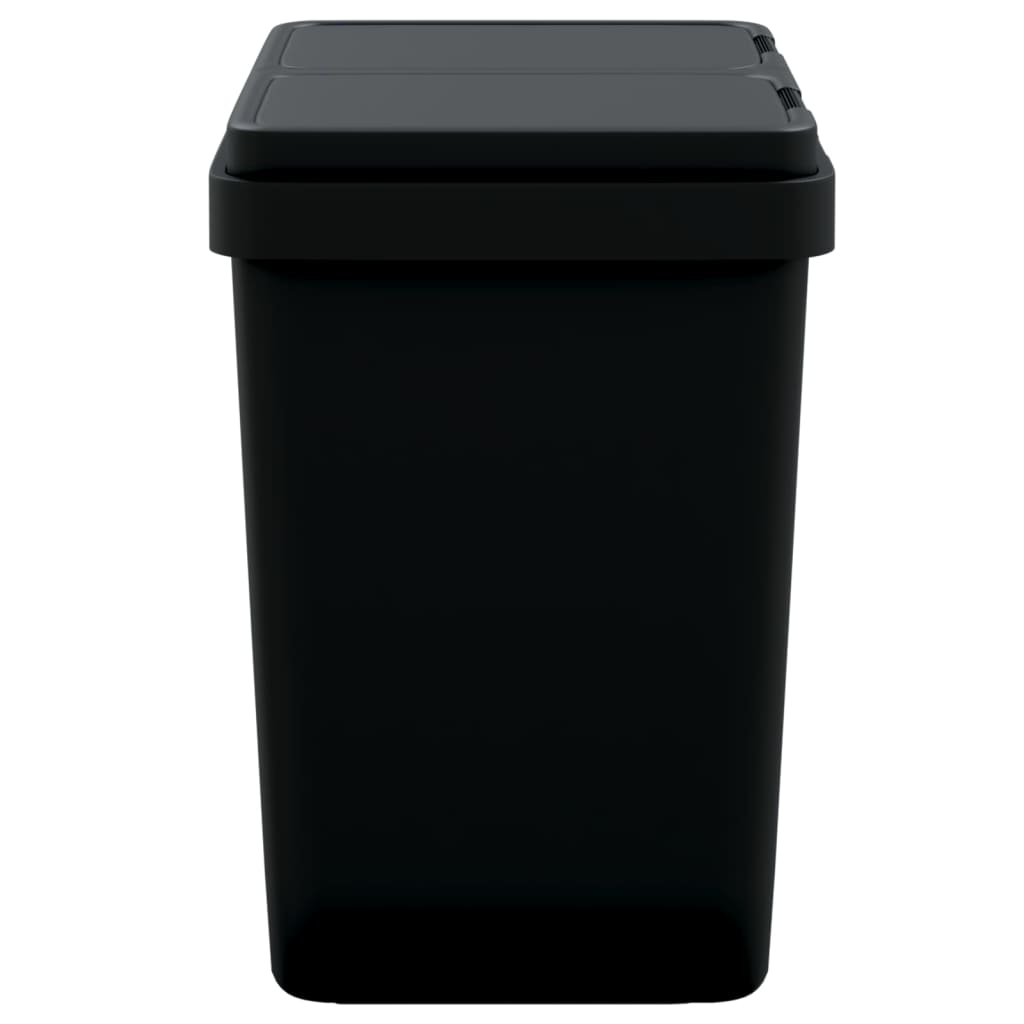 antracitszürke dupla szemeteskuka 2x25 L
