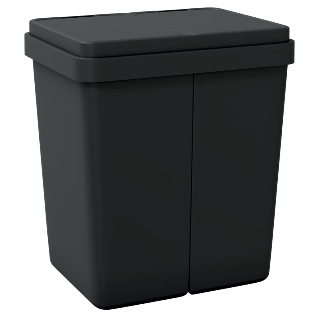 antracitszürke dupla szemeteskuka 2x25 L