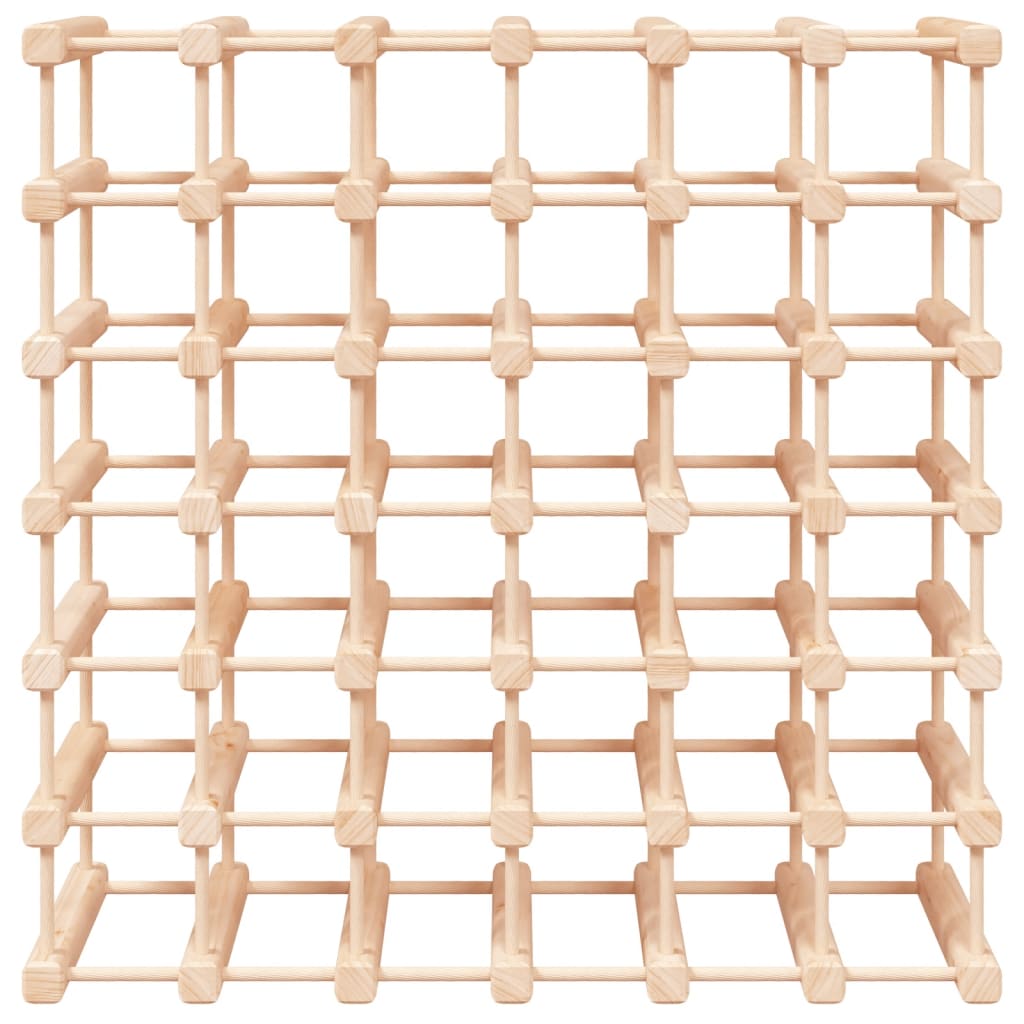 tömör fenyőfa bortartó 42 palackhoz 68,5x23x68,5 cm