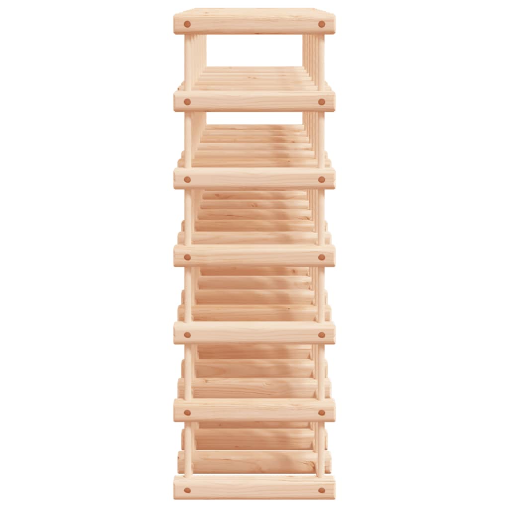 tömör fenyőfa bortartó 42 palackhoz 68,5x23x68,5 cm
