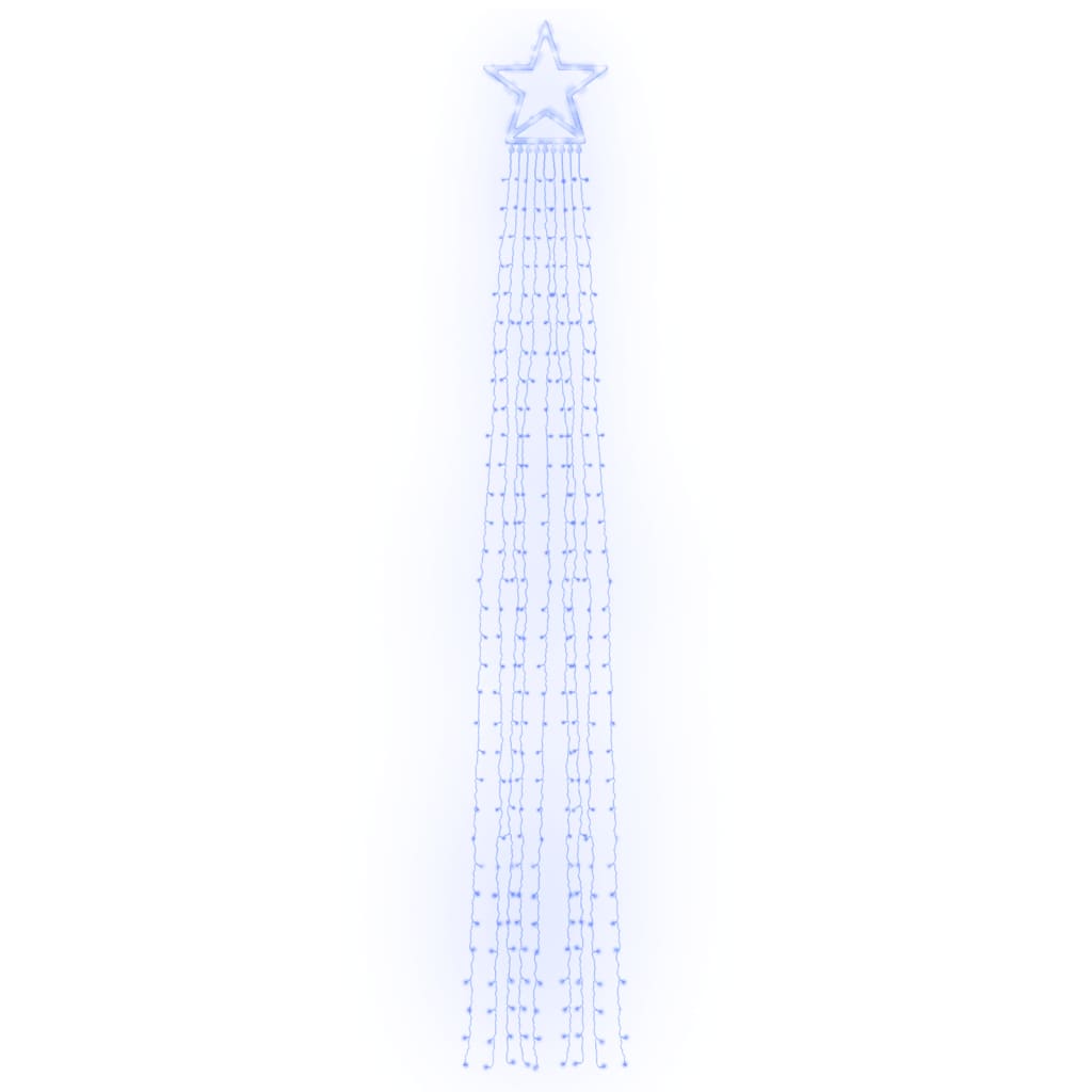 kék 320 LED-es karácsonyfafüzér 375 cm
