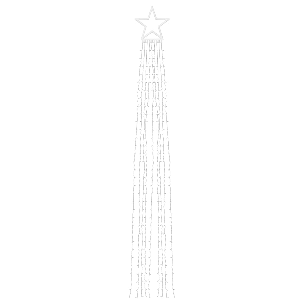 színes 320 LED-es karácsonyfafüzér 375 cm