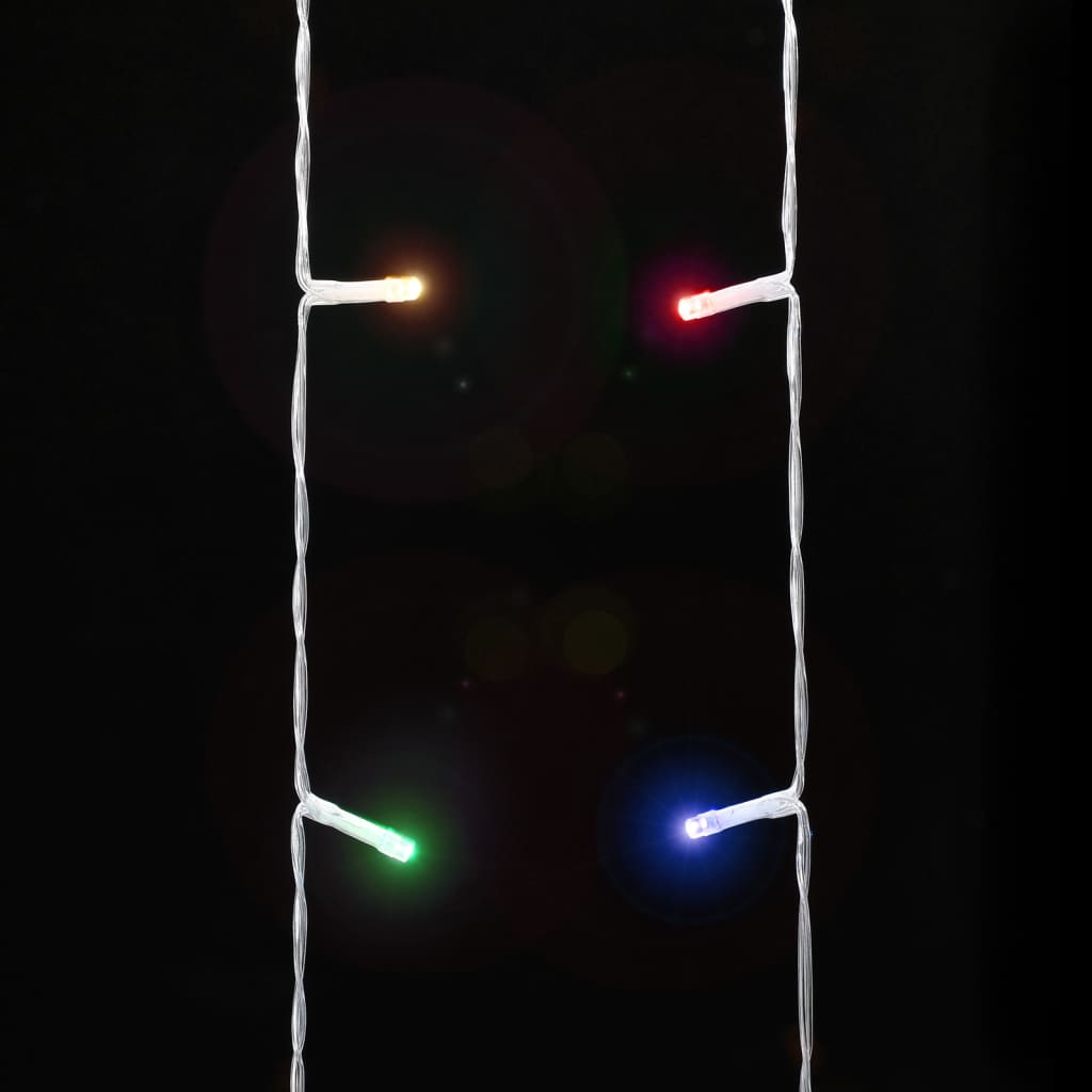 színes 320 LED-es karácsonyfafüzér 375 cm