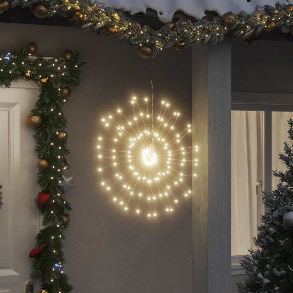4 db karácsonyi meleg fehér csillagfény 140 db LED 17 cm