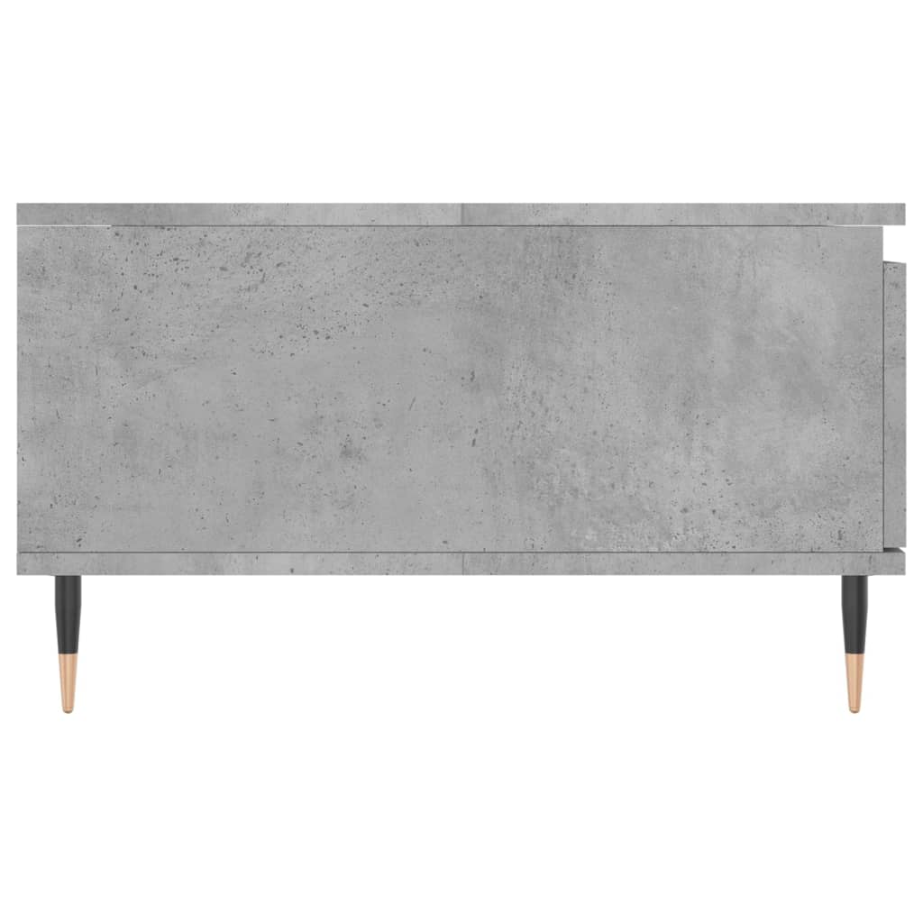 betonszürke szerelt fa dohányzóasztal 90 x 60 x 35 cm