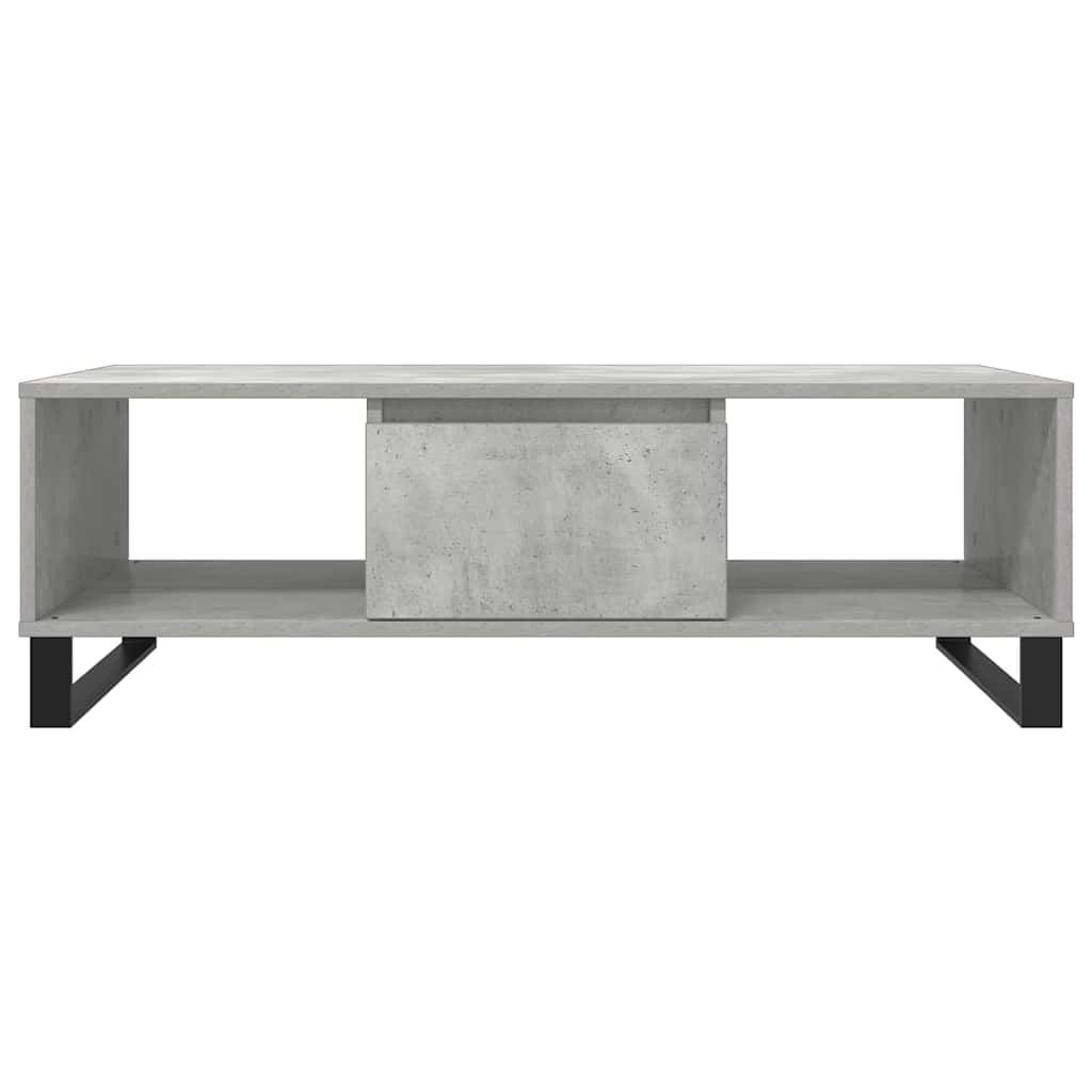 betonszürke szerelt fa dohányzóasztal 104 x 60 x 35 cm