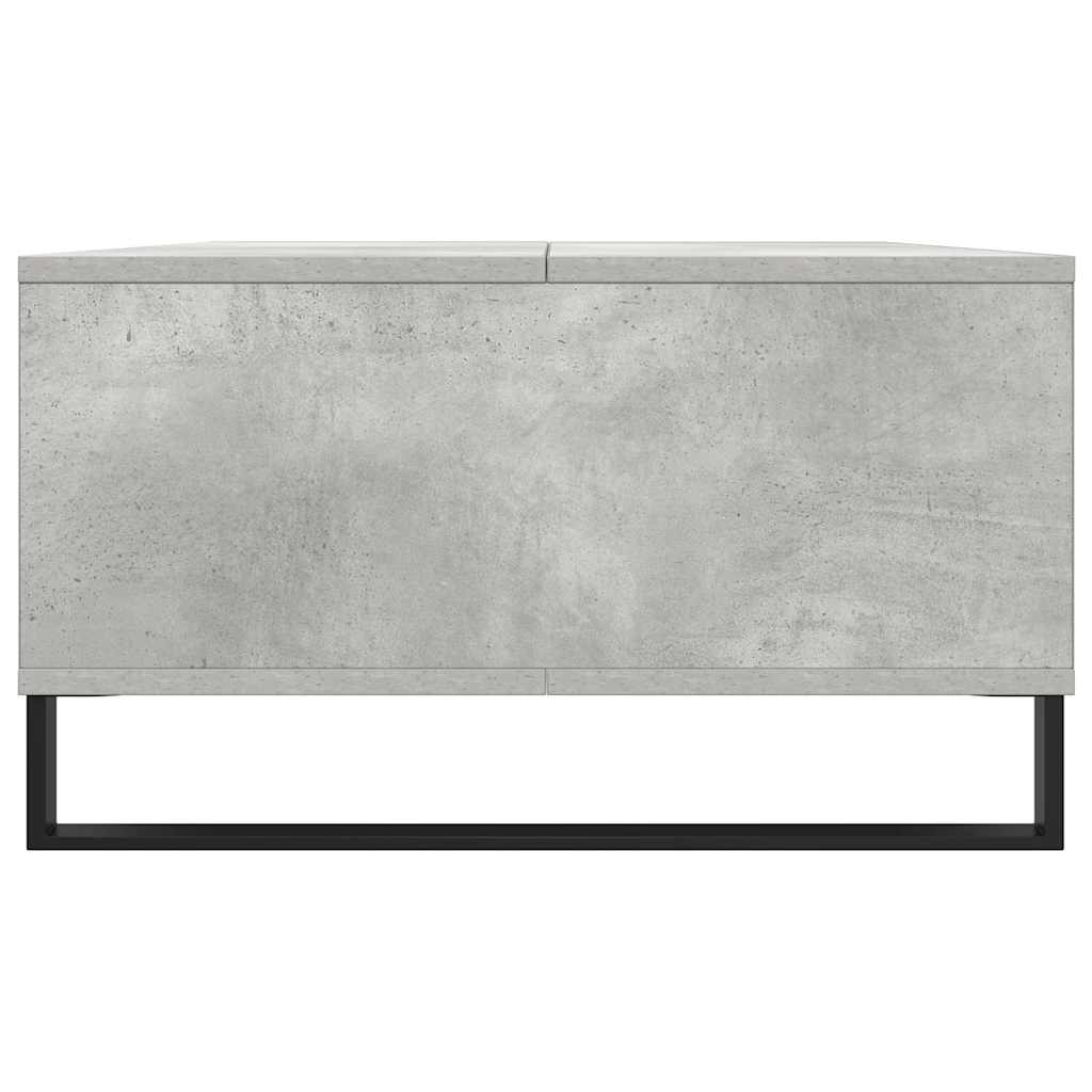 betonszürke szerelt fa dohányzóasztal 104 x 60 x 35 cm