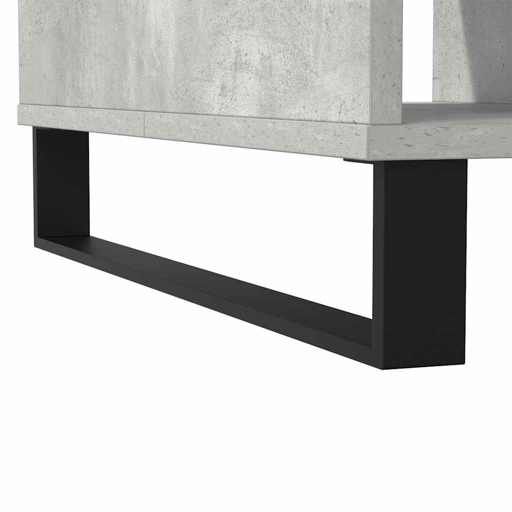 betonszürke szerelt fa dohányzóasztal 104 x 60 x 35 cm