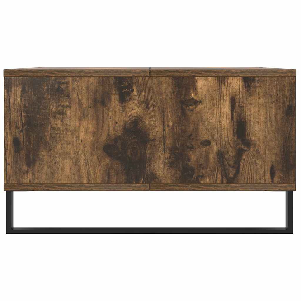 füstös tölgy színű szerelt fa dohányzóasztal 104x60x35 cm